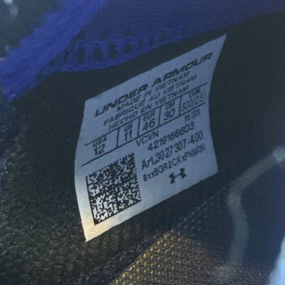 Under Armour Spotlight 4 MC USA Football Cleats Mens Size 12 (3027307-400) - Picture 10 of 10